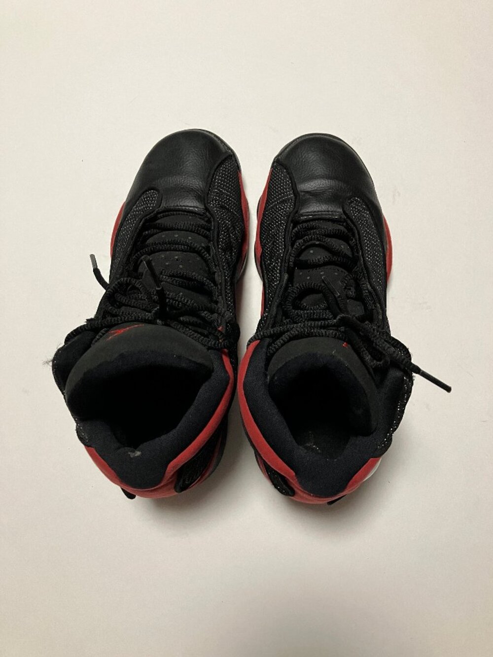 Nike Air Jordan 13 Bred Black & Red Sneakers, Size 7Y (Fits Women's Size 8.5) - Picture 10 of 12